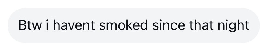 Anonymous client testimonial message